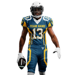 Meilleure offre de gros paquet uniformes de football américain sacs à main de football d'équipe sublimés de qualité supérieure - Product Image 2