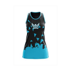 Ensembles de Robe Uniforme de Netball Jersey Singlet Sublimation Netball Dress Kits Set Usine Prix Fabricant Netball Jersey - Product Image 1