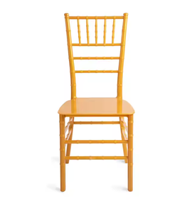 Chaise Chivari en plastique doré de luxe durable pour villa et fêtes de mariage Nouvelles chaises de mariage à bas prix pour hôtels - Product Image 2