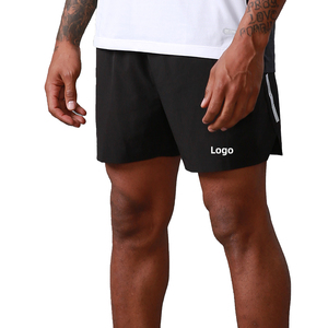 Pantalones cortos de correr no tejidos de alta calidad para hombre al por mayor M & F Active Fitness Gym Training Sports Shorts con impresión digital - Product Image 1