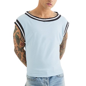 Camiseta sin Mangas para Hombre con Logotipo Personalizado de Alta Calidad, Cuello Redondo, 100% Poliéster, Deportiva y Transpirable, Moda de Verano - Product Image 2