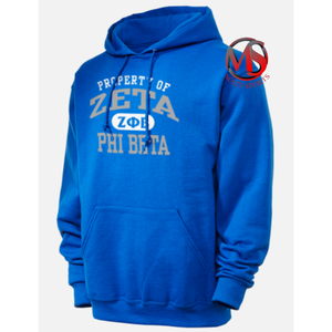 Nouveau design Zeta Phi Beta pulls à capuche polaire sérigraphie manches longues côtes bas poche kangourou attirail de sororité - Product Image 5