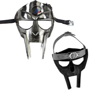 Artisanat médiéval MF Doom gladiateur en acier casque romain masque facial MF Doom Armor Re-équipement Viking gladiateur - Product Image 1