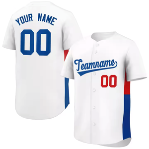 Maillot de baseball personnalisé de haute qualité avec logo sur mesure, 100 % polyester, col en V antibactérien - Pakistan - Product Image 1