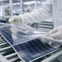 Película de Poliimida Incolora (CPI) de 13-50um, 88% de Transmitancia, 260C, para Sustrato Solar Fotovoltaico Flexible, Corte Personalizado, OEM