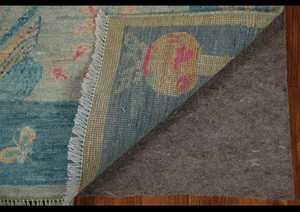 Meilleure qualité Oushak bleu clair tapis noué à la main laine brodée et soie pour la maison hôtels restaurants pour la décoration de la salle de prière - Product Image 6