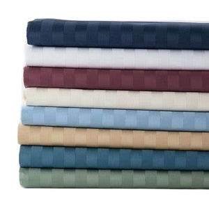 100% Cotton Luxury Bedsheet Set Black <b>Satin</b> Strips Collection Wholesale Manufacturers' Flat Bed Sheet Bedding Set - Product Image 2