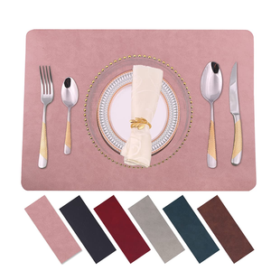 Prix de gros tapis de table en cuir de haute qualité en cuir pur avec couleur et forme personnalisées meilleure vente - Product Image 1