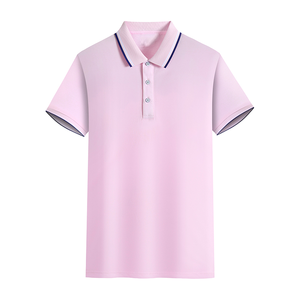 Verano de alta calidad para hombres de talla grande para Polos Moda de negocios informal Patrón sólido transpirable - Product Image 2