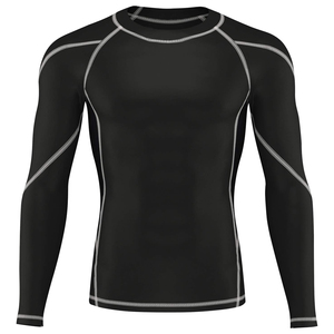 Compression Gym Shirts Long Sleeve Custom <b>Bjj</b> <b>Rashguard</b> Comfortable MMA Sublimated Men's Rash Guard in Different Color - Product Image 1