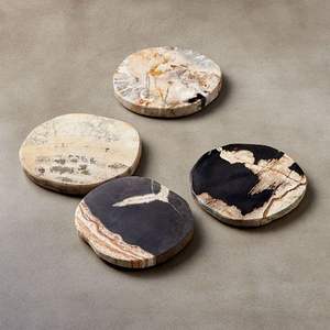 Sous-verres en résine époxy en tissu de haute qualité ensemble carré effet océan bois décoratif pour la maison artisanat promotionnel maison caboteur - Product Image 3