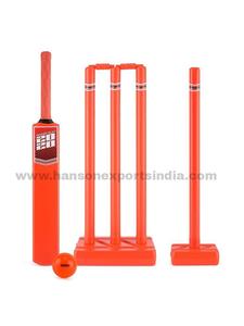 Meilleures ventes de batte de cricket en plastique HDPE de qualité supérieure avec logo personnalisé, ensemble de cricket multicolore, prix bas, HANSON CS05 - Product Image 3