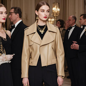 แจ็กเก็ตหนังสำหรับผู้หญิงแจ็คเก็ตหนังฤดูหนาว2025สำหรับผู้ชายขนาดใหญ่พิเศษ - Product Image 2