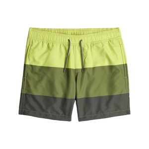 Custom <b>Men</b> Color Block Swim <b>Shorts</b> Quick Dry Polyester Beach <b>Shorts</b> - Product Image 1