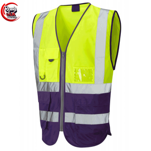 WANXIAO Gilet de sécurité industriel pour la construction et le travail Gilet réfléchissant haute visibilité avec poches - Product Image 1