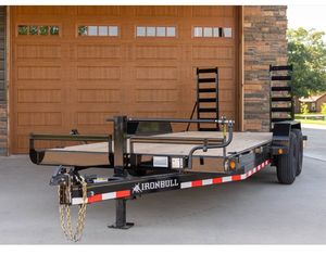 High Performance 8.3X12 Flatbed Utility Steel <b>Trailer</b> with 2-3500lb Brakes Gate Multi-Purpose Hauling - Product Image 5