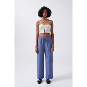Pantalones con Detalle de Cordones en la Cintura - Azul Claro - Azul Claro - Product Image 5
