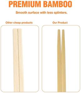 Vente en gros de baguettes à sushi jetables en bambou de haute qualité, écologiques, 20 cm - Product Image 3