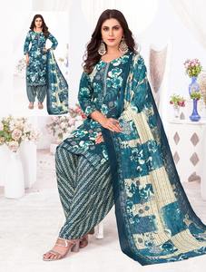 Conjunto Kurta Salwar de algodón puro estampado al por mayor para ropa informal y étnica disponible a los mejores precios - Product Image 5