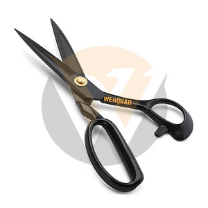 Ciseaux professionnels de 10 pouces pour la coupe du tissu et du cuir, en acier à haute teneur en carbone, robustes, pour la couture, en acier inoxydable - Product Image 2