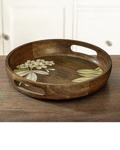 Mandala geométrico vibrante Bandeja DE SERVICIO DE MADERA Hecho a mano Diseño floral intrincado Paleta de colores vibrantes - Product Image 5