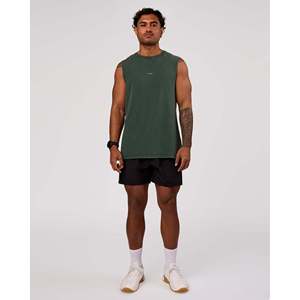 Débardeur de musculation pour homme - Vêtement de sport respirant à capuche XL Vert nuit délavé - Product Image 4