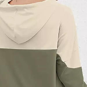 Sweat à capuche ample multicolore respirant 100% coton pour femmes, de haute qualité, léger, taille plus, 2023 - Product Image 6