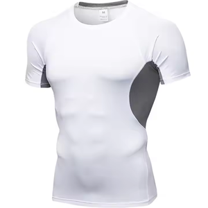 Camiseta de compresión de manga corta para hombre, capa base para fútbol, baloncesto, camiseta de compresión para hombre, ropa de Entrenamiento Atlético - Product Image 1