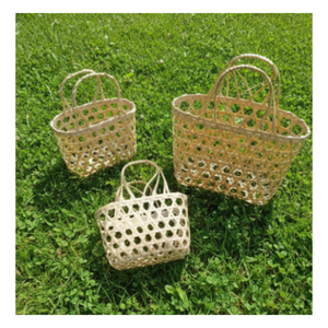Cesta de Bambú Artesanal de Vietnam, Caja de Regalo Tejida, Cesta de Picnic Premium - Product Image 1