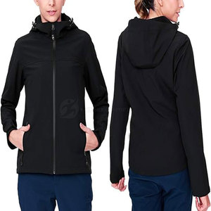 Premium Quality Lightweight XL Size Women's Softshell Jackets Hot Selling Sheep Skin Printed Fabric Softshell Cotton Plain Dyed - Product Image 2