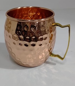 Moscow Mule Tasse en cuivre Sublimation Tasse en métal plaqué cuivre Tasse à boire de bière gravée - Product Image 1