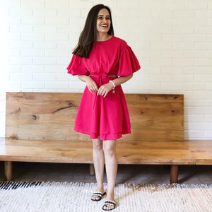 Vestido corto de algodón hecho a mano indio, regalo de boda personalizado para novia, ropa de verano, vestido de fiesta para niña, regalo para ella a la venta - Product Image 2