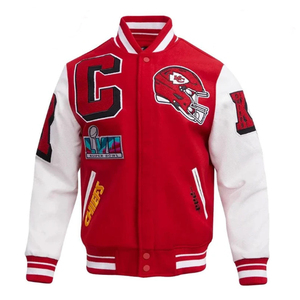 Chaqueta Universitaria Deportiva de Invierno, Nueva, Elegante, Personalizada al por Mayor, Servicio OEM ODM de Alta Calidad, Poliéster/Algodón, Cuello Alto - Product Image 5