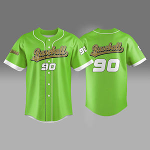 Nouveaux articles 2024 Baseball Jersey Shirt Logo sur mesure avec impression par sublimation fabriqué au Vietnam - Product Image 5
