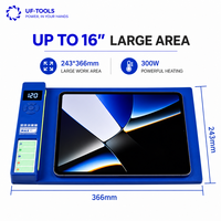 UF-TOOLS Machine de séparation d'écran grand format 16 pouces avec plaque chauffante haute puissance 300W pour la réparation d'écrans de téléphones portables et de tablettes
