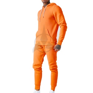 Survêtements 100% coton personnalisés pour hommes pour la commande en gros rehaussez votre marque avec le logo Streetwear ensemble de pantalons de survêtement à capuche pour l'hiver - Product Image 1