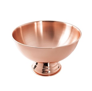 Cuenco de champán redondo de Metal de estilo moderno, cuenco de almacenamiento de cóctel de vino con acabado de cobre para Bar, artículos, hoteles, fiestas, uso - Product Image 1