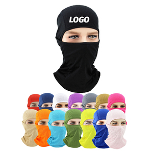 Vente en gros de cagoule spandex avec logo imprimé personnalisé en polyester noir de créateur avec un trou de couverture intégrale du visage de la moto pour l'hiver masque de ski pour hommes - Product Image 2
