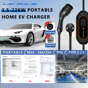 Station de recharge pour voiture électrique domestique rapide de type 1 niveau 1 2 J1772 NEMA 14 50 prise 9,6 kW 40 A - Product Image 6
