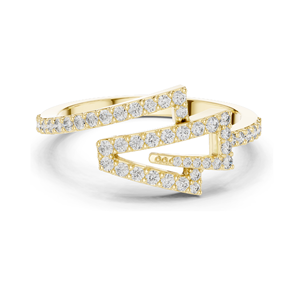 Magnifique bague empilable en diamant de laboratoire de 0,345 CT pour femmes, clarté VVS-VS EF, disponible en or 18 carats, 14 carats, 10 carats et argent 925 - Product Image 3