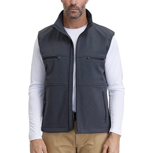 Custom Men Softshell Vests Made For Hiking And Travel With Durable Fabric And Soft Inner <b>Comfort</b> Layer For Long Wear - Product Image 4