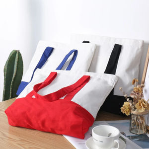 100% coton bohème fil broderie motif sac fourre-tout réutilisable épicerie bandoulière épaule Messenger bouton pour sac femme - Product Image 2