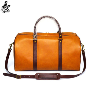 Bolso de viaje de cuero Premium para hombre, bolsa de viaje de lujo - Product Image 6