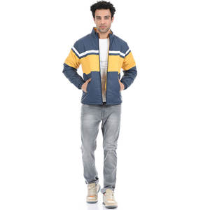 Chaqueta acolchada de burbujas ligera para hombre, lona personalizable, soporte de tela para exteriores de invierno, estilo cálido regular largo, recién llegado - Product Image 4