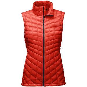 Hiver Long Puffer Vest Zipper Logo Personnalisé Street Wear Outerwear Fashion Sleeveless Coat Women Equestrian Gilets Puffer Gilets - Product Image 5