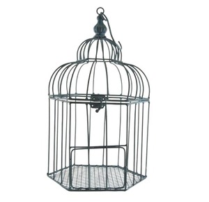 กรงนกโลหะพรีเมี่ยม, กรงนกเหล็กแบบทำมือทนทานสำหรับแขวนนกตกแต่งอย่างมีสไตล์สำหรับระเบียงสวนใช้งานกลางแจ้ง - Product Image 3
