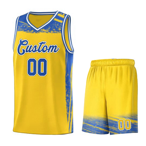 Ensemble d'uniformes de basket-ball personnalisés de haute qualité pour adultes respirant et impression par sublimation grande taille pour l'entraînement en équipe - Product Image 1