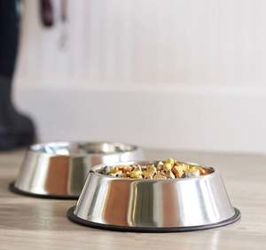 Wholesale Pet Product Supplies Anti Slip Bottom <b>Portable</b> Stainless Steel <b>Dog</b> Feeding <b>Bowl</b> Water Food Feeder Custom Logo Print - Product Image 1