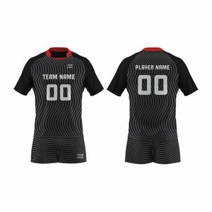 Uniforme unisexe personnalisé de volley-ball 100% polyester matériel impression par sublimation uniforme de volley-ball respirant séchage rapide - Product Image 1