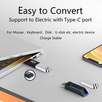 Adaptateur de convertisseur USB-A Gen 3.0 Type-C 3A adaptateur d'alimentation de Transmission de données de charge femelle USB C 3.2 connecteur mâle pour ordinateur portable DC